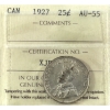 Image 1 : 25-cent 1927 ICCS AU55