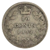 Image 1 : 10-cent 1892 2/1 Large 9 Obverse 6 F-VF