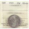 Image 1 : 25-cent 1919 ICCS MS64