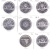 Image 1 : Silver $1 1960-1967 All are PL except 1963. 8pcs.