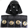 Image 1 : Niue 2011 $1 Star Wars Collectible Coins 4-Coin Set w/ Darth Vader Helmet Case