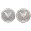 Image 2 : 2x 1oz SilverTowne Morgan Dollar .999 Fine Silver Stackers. 2pcs (Tax Exempt)