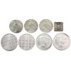 Image 2 : 3oz Lot Total! 4x 1/2oz & 4x 1/4oz .999 Fine Silver Fractional Rounds & Bar. 8pcs. (Tax Exempt) 