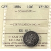 Image 1 : 10-cent 1884 ICCS VF20