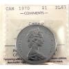 Image 1 : Nickel $1 1970 ICCS PL67 Cameo