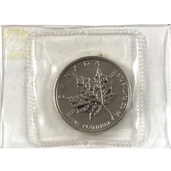1988 Platinum $10 PML 1/4oz .9995 Fine Platinum Coin (Tax Exempt)