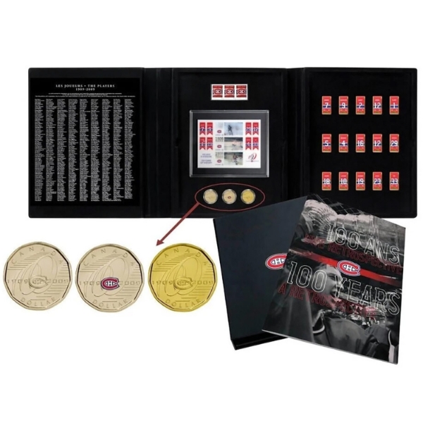 Canada Post/RCM 2009 Montreal Canadiens 100th Anniversary Collector Set