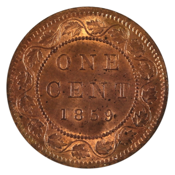 1-cent 1859 N9 5/5 Choice BU