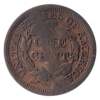 Image 2 : USA 1846 Large Cent Counter Stamped H. Finke