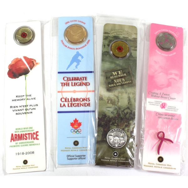 Group Lot of 2005-2008 RCM Special Edition Bookmarks. 4pcs