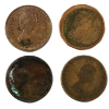 Image 2 : ERROR 1-cent 1961-1985 Split Planchet. 4pcs.