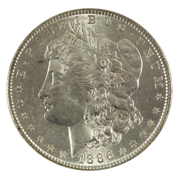 USA Silver 1886 Morgan Dollar Choice BU