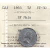 Image 1 : 5-cent 1953 SF Mule ICCS VF30