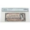 Image 1 : BC-43b 1954 $100 Modified Portrait Legacy GEM UNC65 PPQ Beattie-Rasminsky SN: B/J2730191