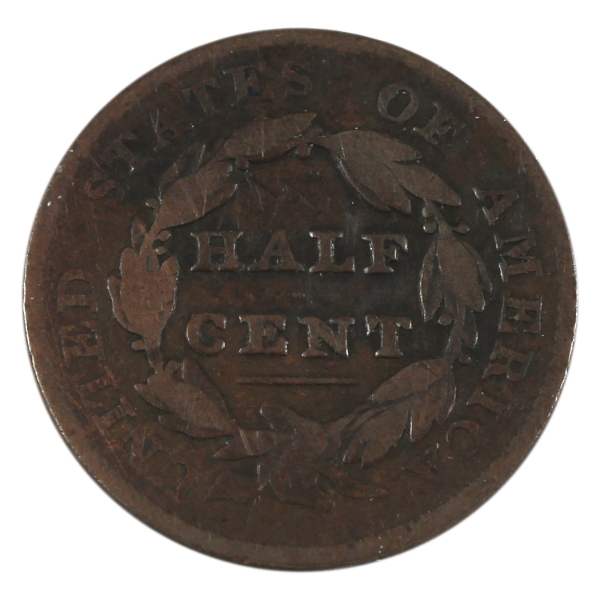 USA 1828 Half Cent 13 Stars