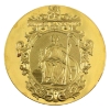 Image 1 : British 1793-1957 £5 White Banknote Commemorative Gold Plated Proof Coin