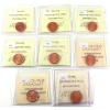 Image 2 : 1-cent 2000-2005 ICCS MS65 Red. 8pcs