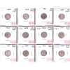 Image 1 : Lot of 12x Newfoundland 5-cent 1890-1945 AG to EF-AU in Plastic Sheet. 12pcs