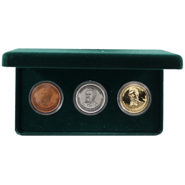 1997 Brantford's Sesquicentennial- Alexander Graham Bell 3-Piece $1.50 Trade Dollar Token Set
