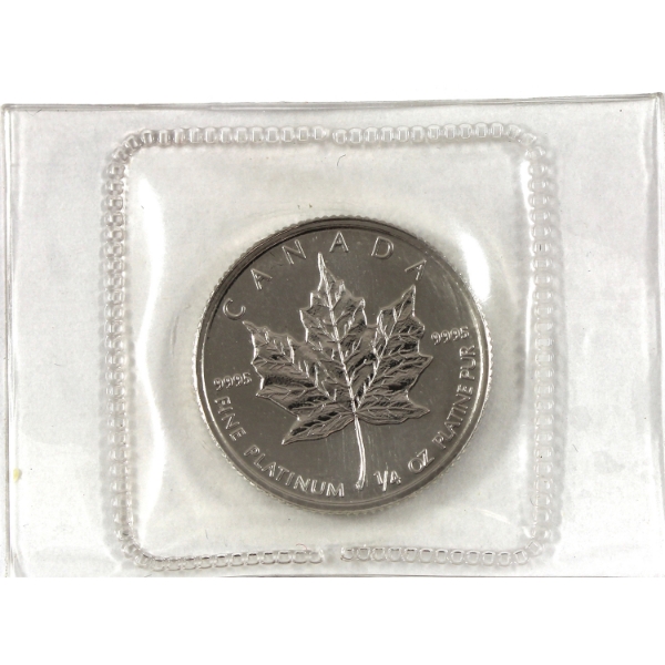 1988 Platinum $10 PML 1/4oz .9995 Fine Platinum Coin (Tax Exempt)