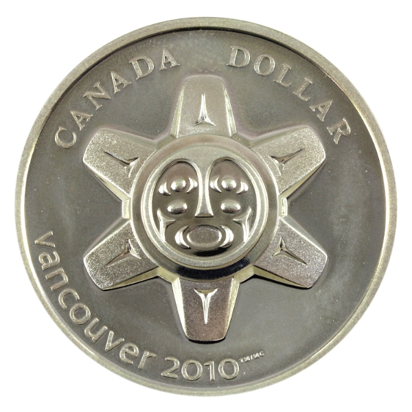 2010 $1 The Sun Limited Edition Sterling Silver Proof Dollar Heavy Cameo