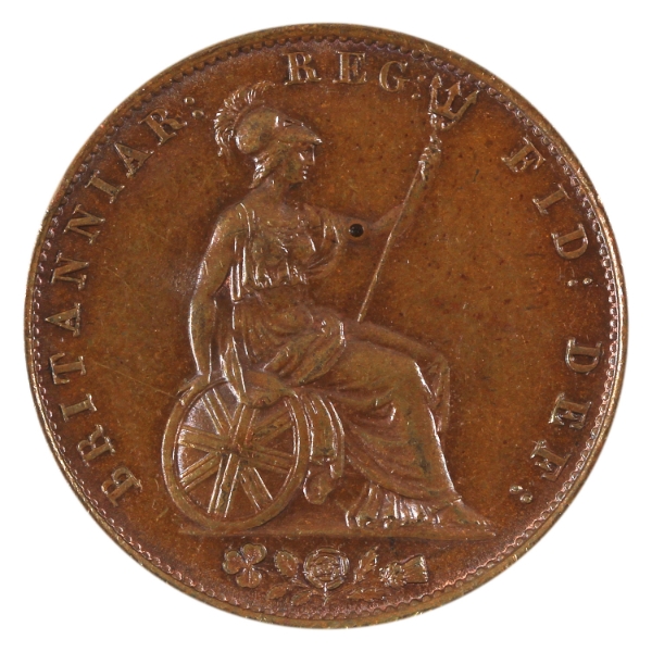Great Britain 1841 Half Penny AU-UNC (Scratched)