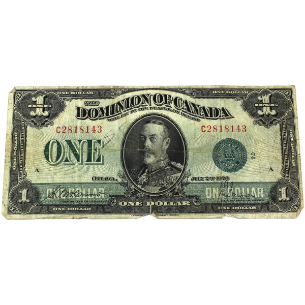 DC-25j 1923 $1 McCavour-Saunders SN: C2818143 ppA