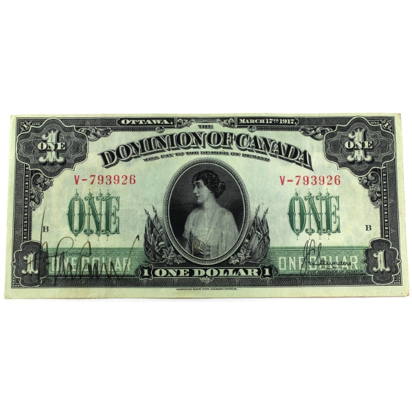 DC-23b 1917 $1 EF40 Saunders SN: V-793926