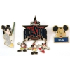 Image 1 : Lot of 3x Disney Micky Mouse Themed Enamel Coloured Pins. 3pcs