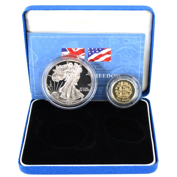 Royal Mint Silver 1997 Symbols Of Freedom Silver Proof Set w/ COA. 