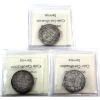 Image 2 : 50-cent 1907, 1910 Edwardian Leaves & 1911 ICCS VG-10. 3pcs