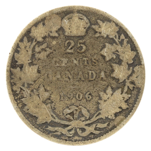 25-cent 1906 AG (Scratched)