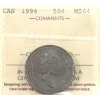 Image 1 : 50-cent 1994 ICCS MS64