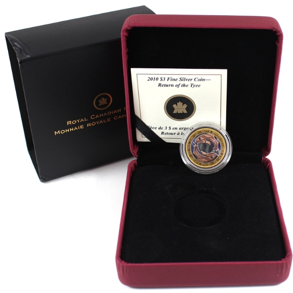 2010 $3 Return of the Tyee Fine Silver Coin (Tax Exempt)