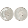 Image 2 : 2x 1oz 1998 $5 1908-1998 Anniv. & Tiger Privy Mark SML .9999 Silver Rounds. 2pcs. (Tax Exempt)