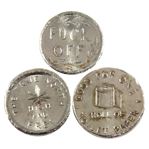 3x 1oz Beaver Bullion Assorted .999 Fine Silver Rounds. 3pcs. (Tax Exempt)