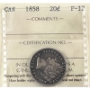Image 1 : 20-cent 1858 ICCS F12