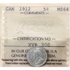 Image 1 : 5-cent 1912 ICCS MS64 