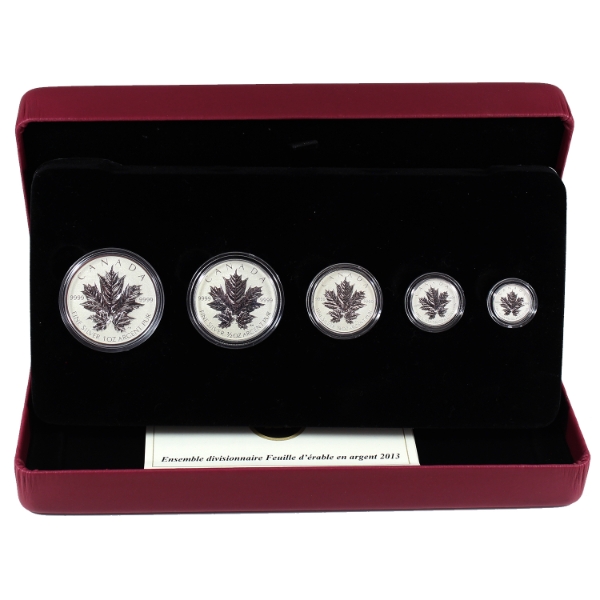 2013 Silver Maple Leaf Anniversary Fractional Set (Tax Exempt)