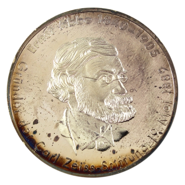 Germany Ernst Abbe Founder of The Carl Zeiss Foundation 19.87g .999 Fine Silver Medal (Tax Exempt)