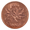 Image 2 : 1-cent 1957 ICCS PL67 Red Cameo