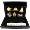 Image 1 : 2020  $50 Real Shapes 6-Piece Set of 3oz Fine Silver Coins w/ Selective Gold Plating (Tax Exempt)