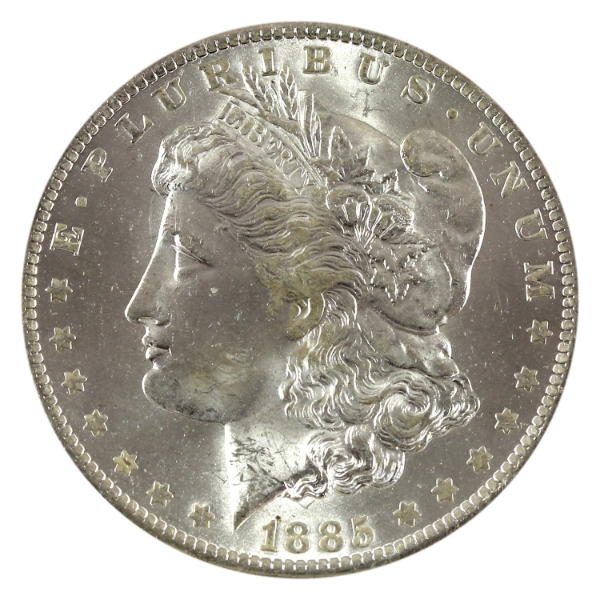 USA Silver 1885-O Morgan Dollar GEM BU 
