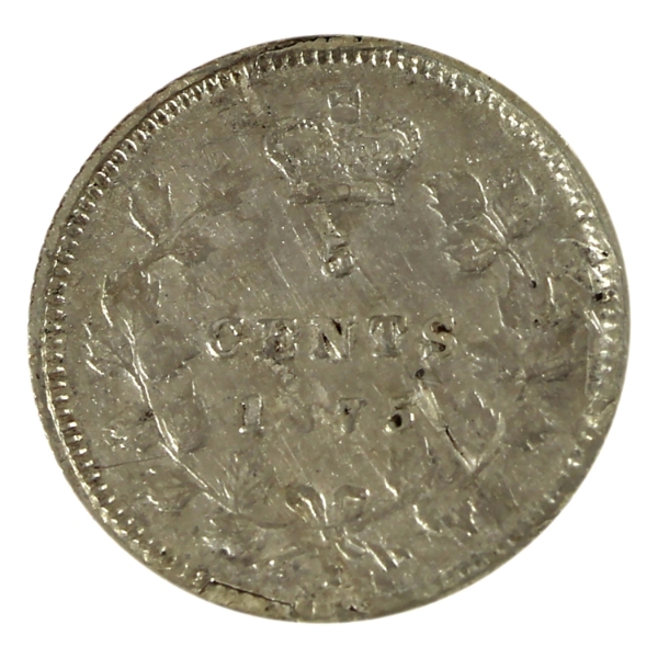 5-cent 1875H Small Date; VF-EF