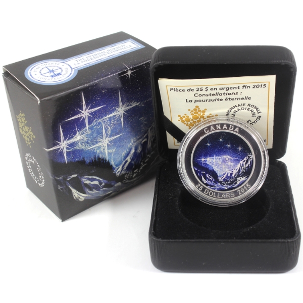 2015 $25 Star Charts - Eternal Pursuit 1oz .9999 Fine Silver (Tax Exempt)