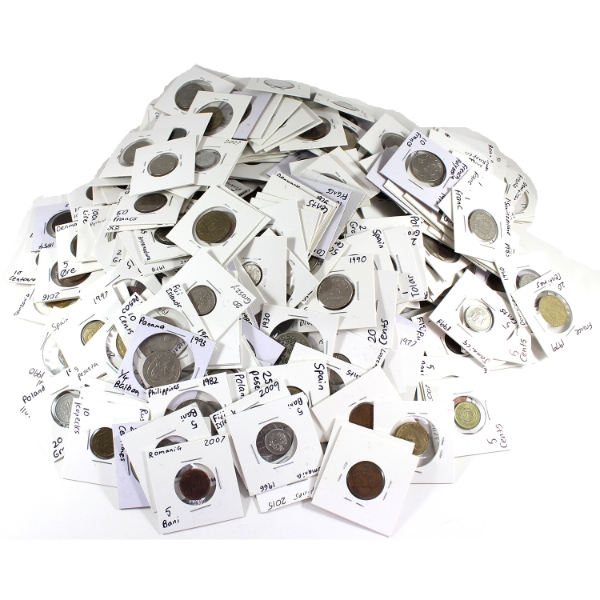 Bulk Lot of Assorted World Decimal Coins. 330pcs.