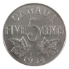 Image 2 : 5-cent 1934 ICCS MS60