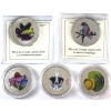 Image 1 : 2006-2014 25-cent Coloured Coins. 5pcs. 