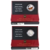 Image 1 : 2005 50-cent Butterfly Collection- Spangled Fritillary & Monarch Sterling Silver Coins. 2pcs