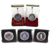Image 1 : Group Lot of 1976-1980 Specimen Commemorative Silver Dollars in Individual Cases. 5pcs